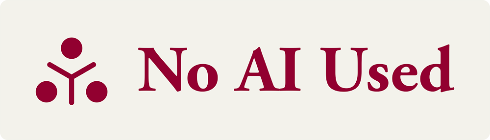 No AI Used blog